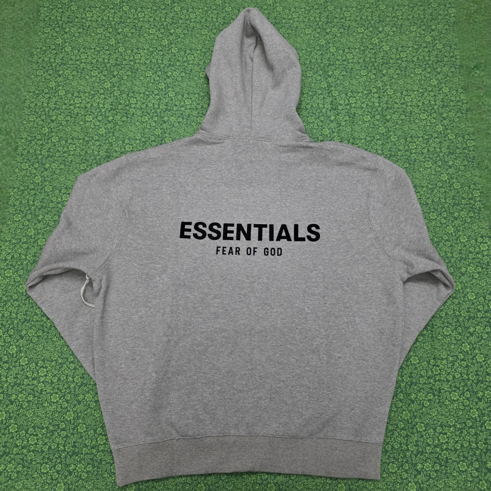 Essentials Dark Oatmeal Hoodie Unisex - Picture 6 of 16